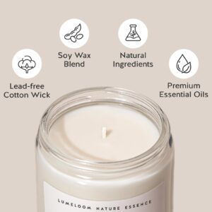 LUMELOOM House Warming Gifts New Home, Housewarming Gifts - 9oz Aromatherapy Lavender Scented Soy Wax Candle, New Home Gift Ideas, Best Housewarming Gifts 2024 for Women, Friend, New Home Gift Candle