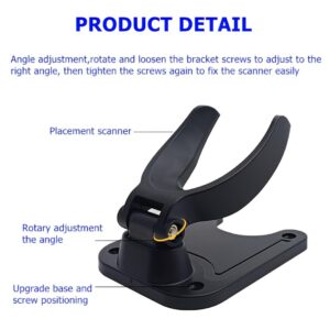 YurMemo Universal Scanner Holder,Foldable Barcode Scanner Holder,Bar-Code Reader Wall Mount for DS2208 DS2278 DS4308 LI4278 LS2208 1250g 1962 Most Barcode Scanners