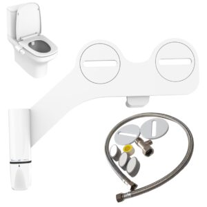 bidet attachment bidet attachment for toilet uk, toilet bidet attachment, ultra-slim bidet sprayer with dual nozzle, non-electric bidet spray adjustable pressure for feminine/posterior wash