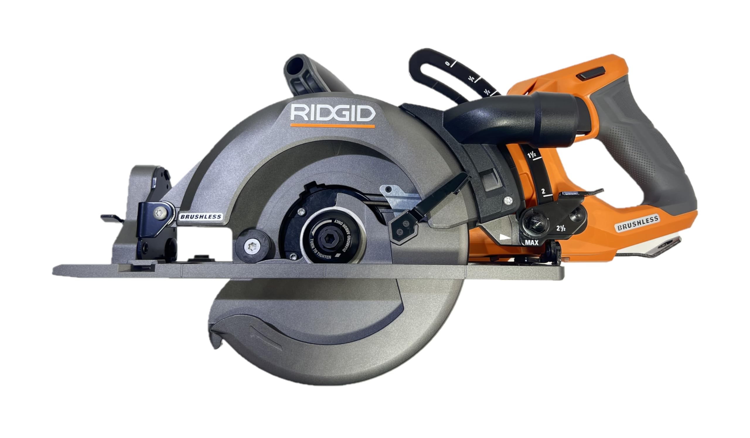 RIDGID 18V Brushless Cordless 7-1/4 in. Rear Handle Circular Saw Kit with MAX Output Battery and 18V Charger (Bulk Packaged), R8658