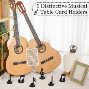 Youdaju 6 Pcs Musical Note Photo Balloon Holder Note Holders Table Number Photo Clips Holder Place Card Holder Music Note Decoration Name Place Card Holder for Music Theme Party Birthday Wedding