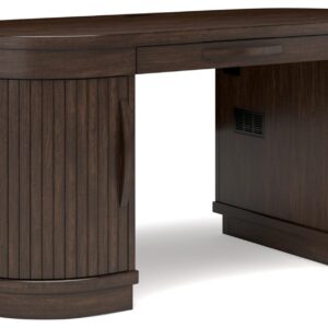 Signature Design by Ashley Korestone Home Office Desk, 63" W x 26" D x 30" H, Dark Brown