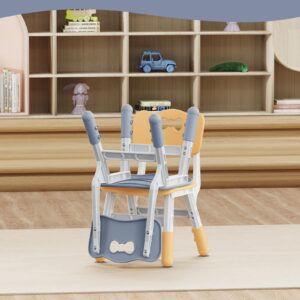 Brelley Kids Chairs Height Adjustable Toddler Chairs for Table, for Indoor & Outdoor Use Classroom/Daycare/Home, Suitable for Ages 2-8