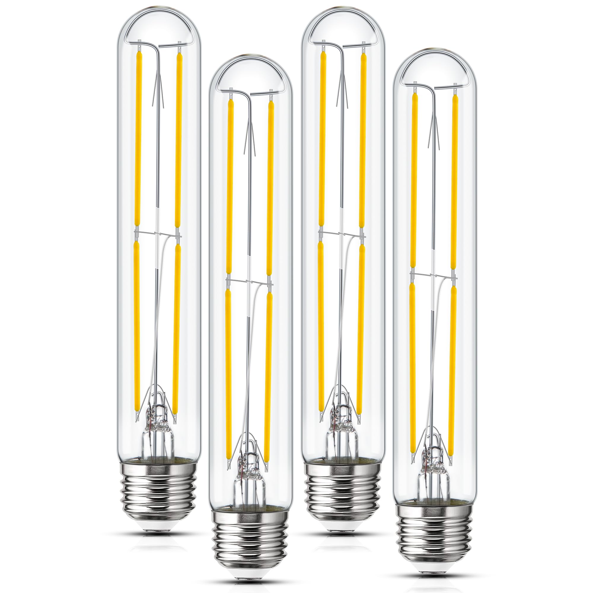 Sphoon Tubular Light Bulb 7.3 Inch Dimmable T10 LED Bulb (4Pack 4000K, 4Pack 4000K)