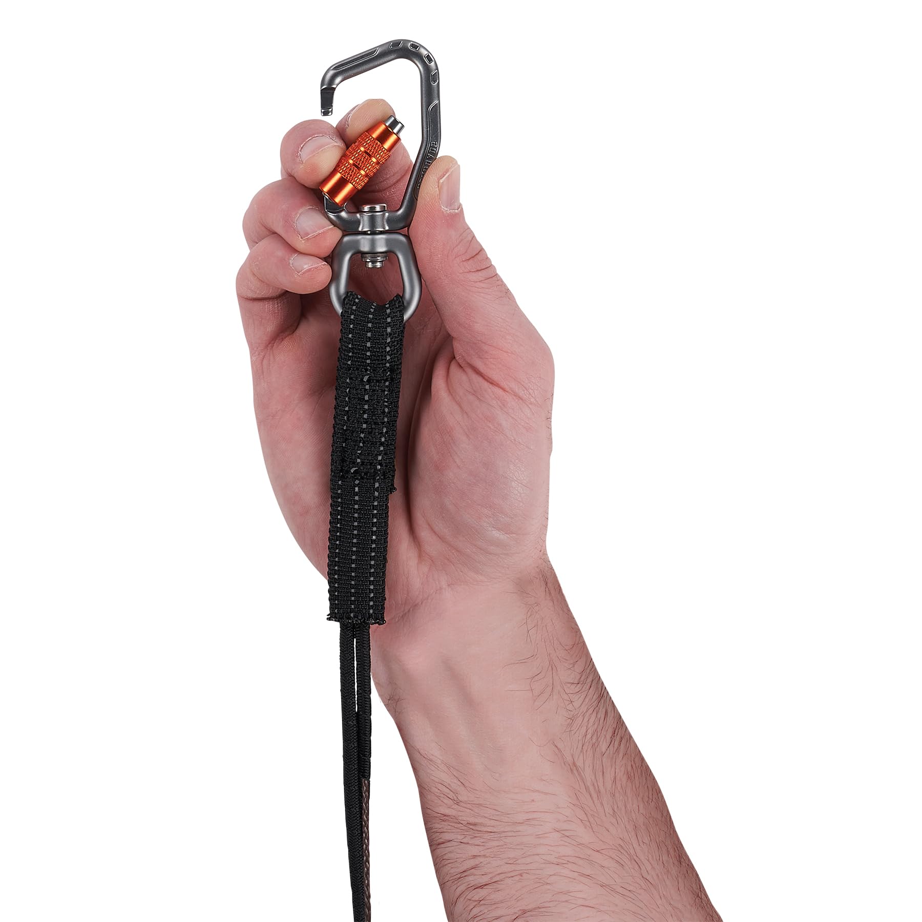 Ergodyne Squids 3714 Tool Lanyard and Tethering Attachment with Carabiner and Cinch Loop, Weight Rating 10lbs, 3-Pack