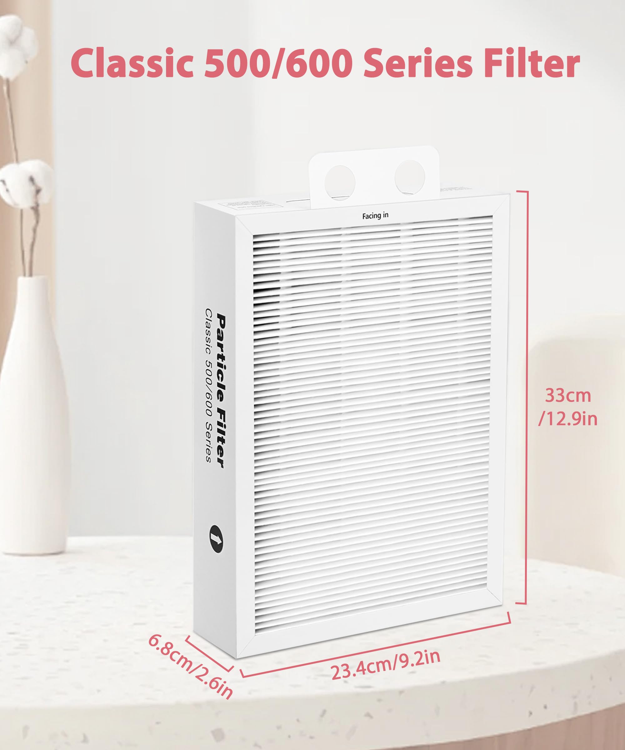 500/600 Series Particle Replacement Filter for BLUEAIR Classic 501, 503, 601, 505, 603, 650E, 550E, 555EB, 605, 580i, 680i，HEPA+Activated Carbon Сotton