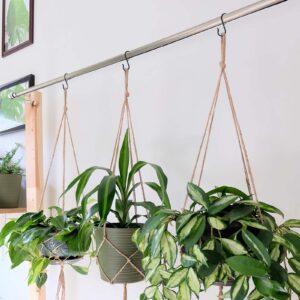 WSSROGY 15 Pcs S Hooks Hangers with Safety Buckle 3.6 inch Closet Hooks Fence Hooks for Hanging Plants, Kitchenware