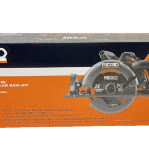 RIDGID 18V Brushless Cordless 7-1/4 in. Rear Handle Circular Saw Kit with MAX Output Battery and 18V Charger (Bulk Packaged), R8658