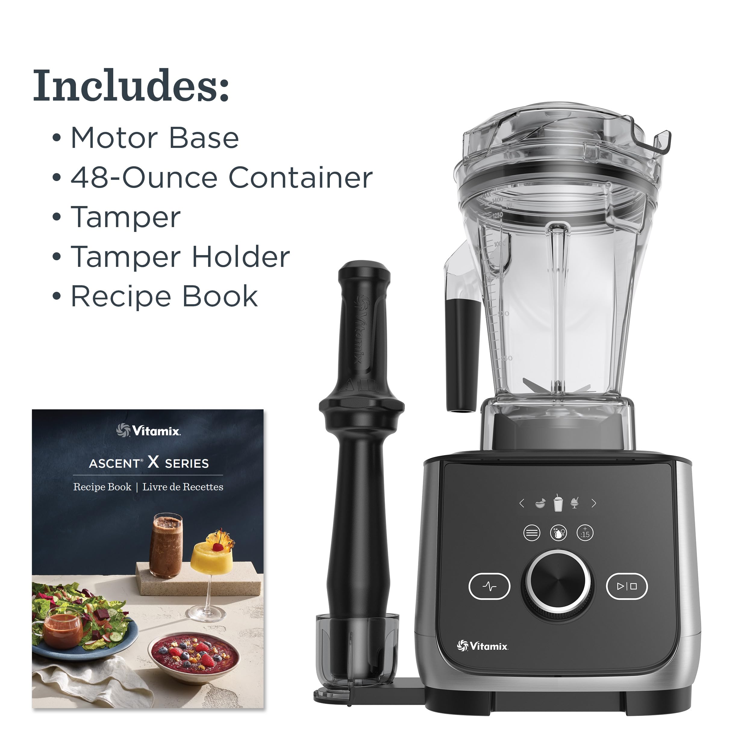 Vitamix Ascent X4 Blender, Professional-Grade, 5 Preset Blending Programs, 48-ounce Container, Self-Cleaning, Brushed Stainless