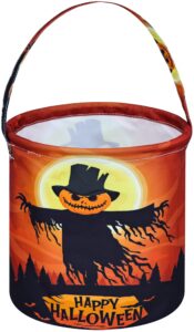 halloween basket trick or treat bag cute candy tote buckets reusable canvas best organizer party gifts for kids