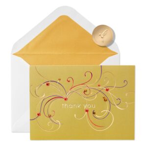 papyrus blank thank you card (flourishing gems)