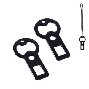 generic 2pcs bottle opener | portable bottle opener | seat metal bottle opener | it is a gift for outdoor enthusiasts, good friends, and dog owners., moderate, black