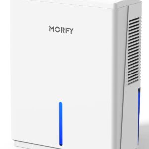 MORFY Dehumidifier, 74OZ Small Dehumidifier for Bedroom Bathroom RV with Auto Shut Off, Portable Quiet Dehumidifiers for Home Room Closet Laundry Room