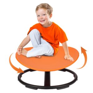 spinning chair for autistic kids, sensory spin swivel chair for autism children, sit and spin seat, toddler toys indoor/outdoor, gifts for boys girls christmas