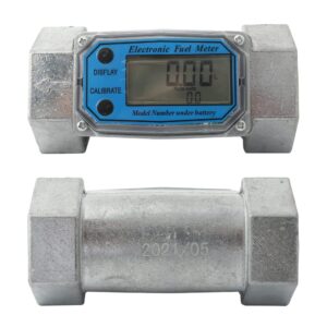 hokojix 10-100gpm 38-380L/Min Liquid ater for Flow Meter Portable Electronic Digital Flowmeter Oil Flowmeter for