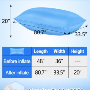 84" x 36" Patio Furniture Cover Airbag - No Leakage, with Rope to Fix, Reusable Weather Resistant Picnic Table Airbag Patio Table Cover Support for Outdoor Patio Furniture, Rectangular