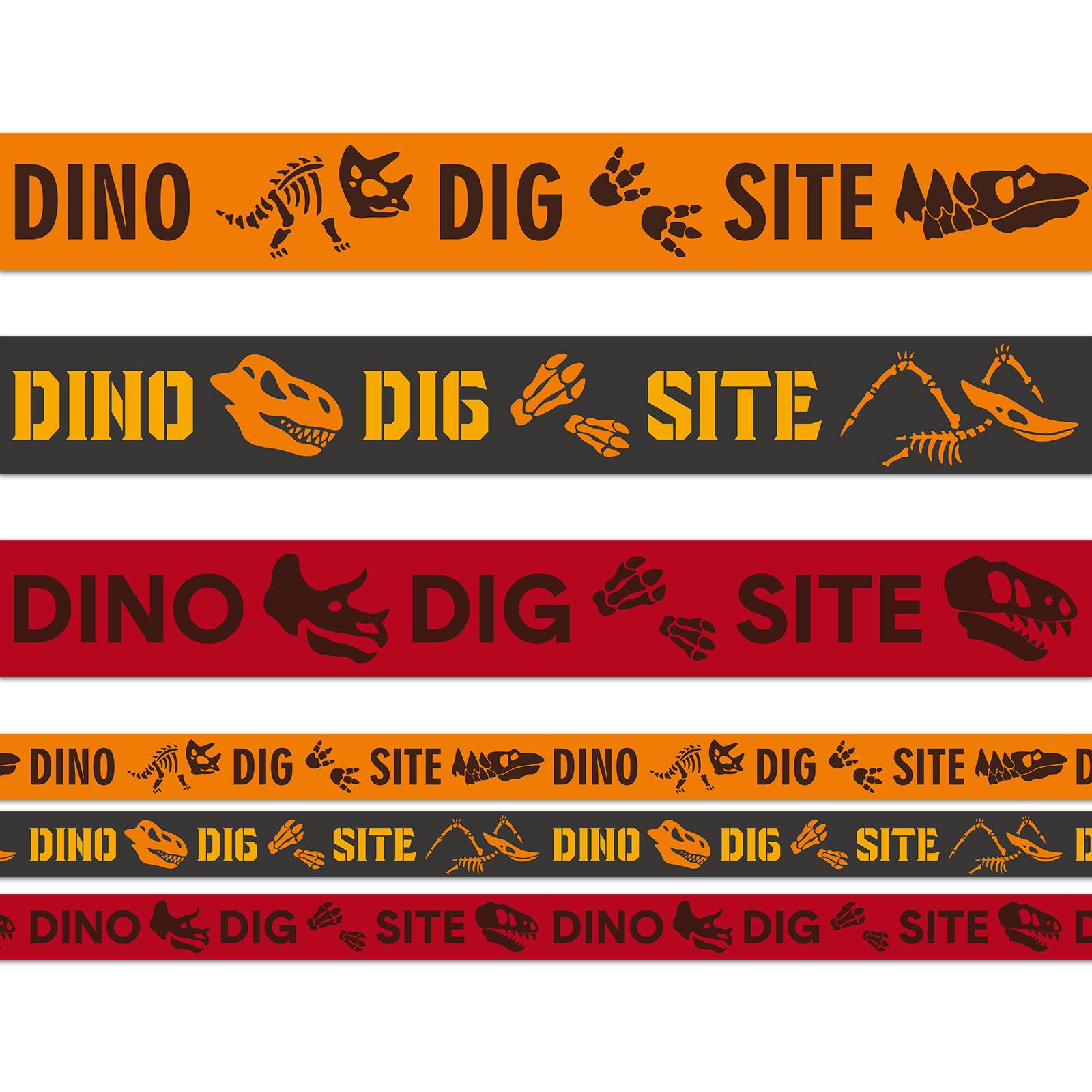 TaoBary 3 Roll Dino Dig Site Caution Tape 20 Feet Dinosaur Zone Dinosaur Party Decorations Themed Dino Party Supplies for Kids Birthday Baby Shower VBS Vacation Bible School Decor