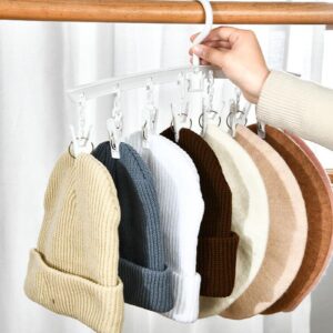 Clip & Drip Hangers, 3 Clothes Drying Hanger with Clips, Rotating Bra-Hanger-Space-Saving for Closet, Underwear and Socks Drying Rack Clip Set for Drying Socks, Towels, Underwear, Diapers