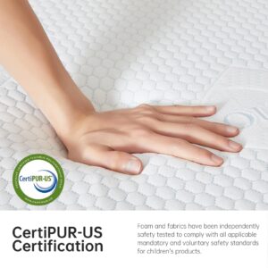 VFD 5 Inch Twin Memory Foam Mattress - Medium Firm Feel - Gel Infusion - Memory Foam Infused - No Fiberglass - Breathable - CertiPur Certified