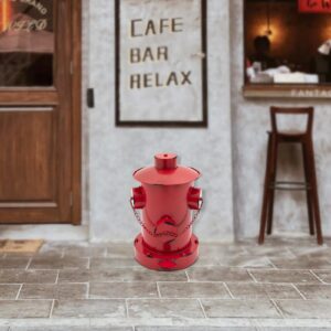 FFanhia Fire Hydrant Trash Can Retro Creative Garbage Can Decorative Outdoor Trash Can with Inner Bucket Indoor Outdoor Pedal Waste Bin for Park Garden Kitchen Garbage