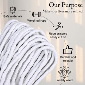 10 Yard Extra Heavy Sausage/Rope Lead Beads Weight Cord Rope Curtain Accessories for Light Weight Sheer Curtain Drapes Fabrics Weighted Tape Cording DIY Fabric Covered (95g Per Yard)