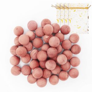 homode cedar blocks for clothes storage, 50 pcs cedar balls for closets and drawers, scented cedar wood chips cedar closet freshener