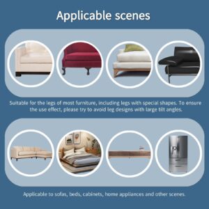 KHASIM Under Couch Blocker - 394" x 2.75" Customizable Length, Prevents Sundries, Easy Install, Secure Fit, Blocker for Toys - with 10 Pcs Zip Ties, Perfect for Sofa, Bed, and Furniture