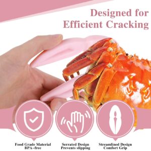 COMNICO Crab Crackers and Tools, 4Pcs Multifunctional Crab Leg Crackers Efficient Lobster Crackers Multicolored Seafood Tools Set Portable Seafood Crackers Crab Legs Utensils Nut Cracker