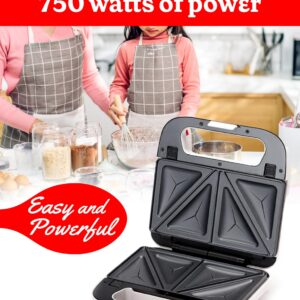 Betty Crocker 3-in-1 Indoor Grill, Sandwich/Panini Press & Waffle Maker Plus, Electric Grill Indoor with Interchangeable Non-Stick Plates, 750 Watts, BC-4965W, White