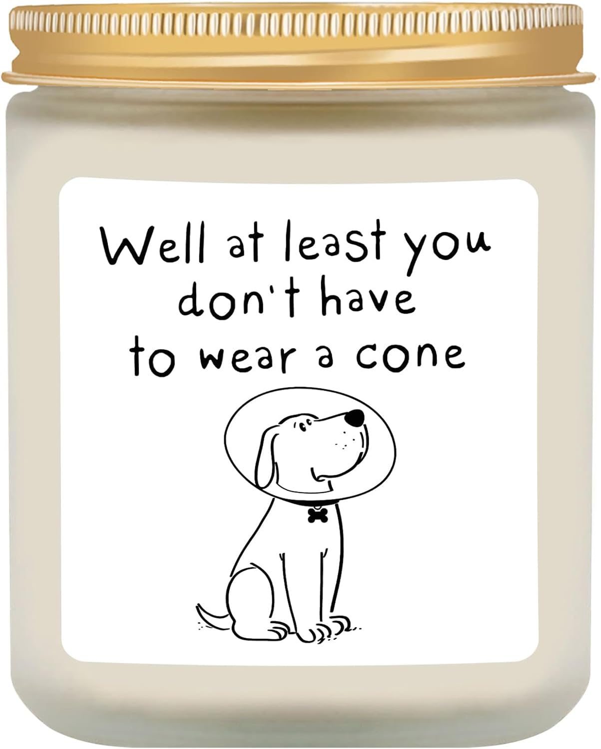 Get Well Soon Gifts for Women Men, Get Well Gifts for Women After Surgery, at Least You Don't Have to Wear A Cone Lavender Scented Candle for Home Decor, Surgery Recovery Gifts for Friends