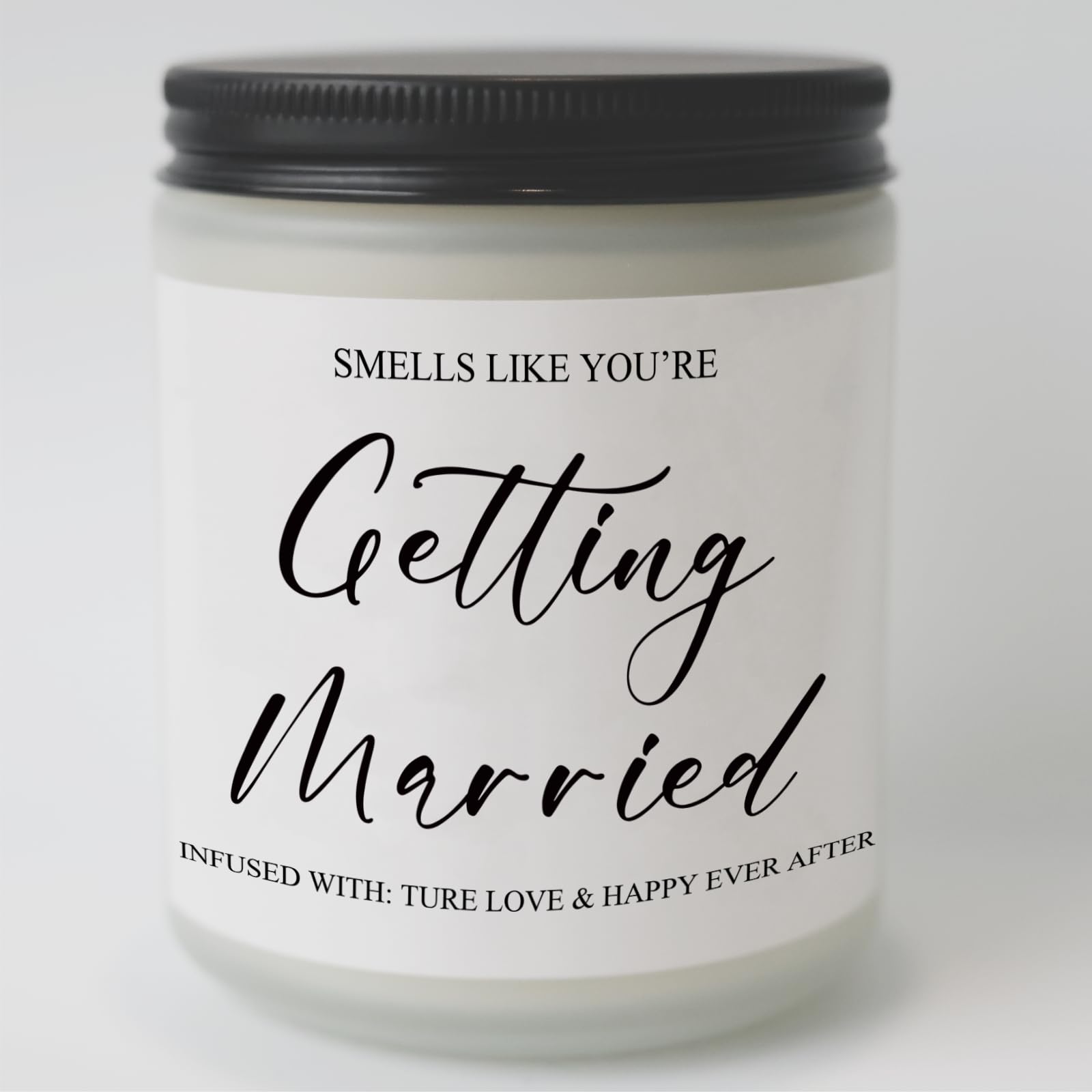 Wedding Gifts, Engagement Gifts for Couples - 7oz Lavender Scented Soy Wax Candle, Engagement Gifts, Bridal Shower Gift for Bride, Bachelorette Party Present for Bride