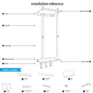 HOTNIU Towel Rack Wall Mounted Bathroom Towel Holder for Rolled Towels, Gold Metal Towel Storage Organizer with Shelf and 3 Removeable Hooks