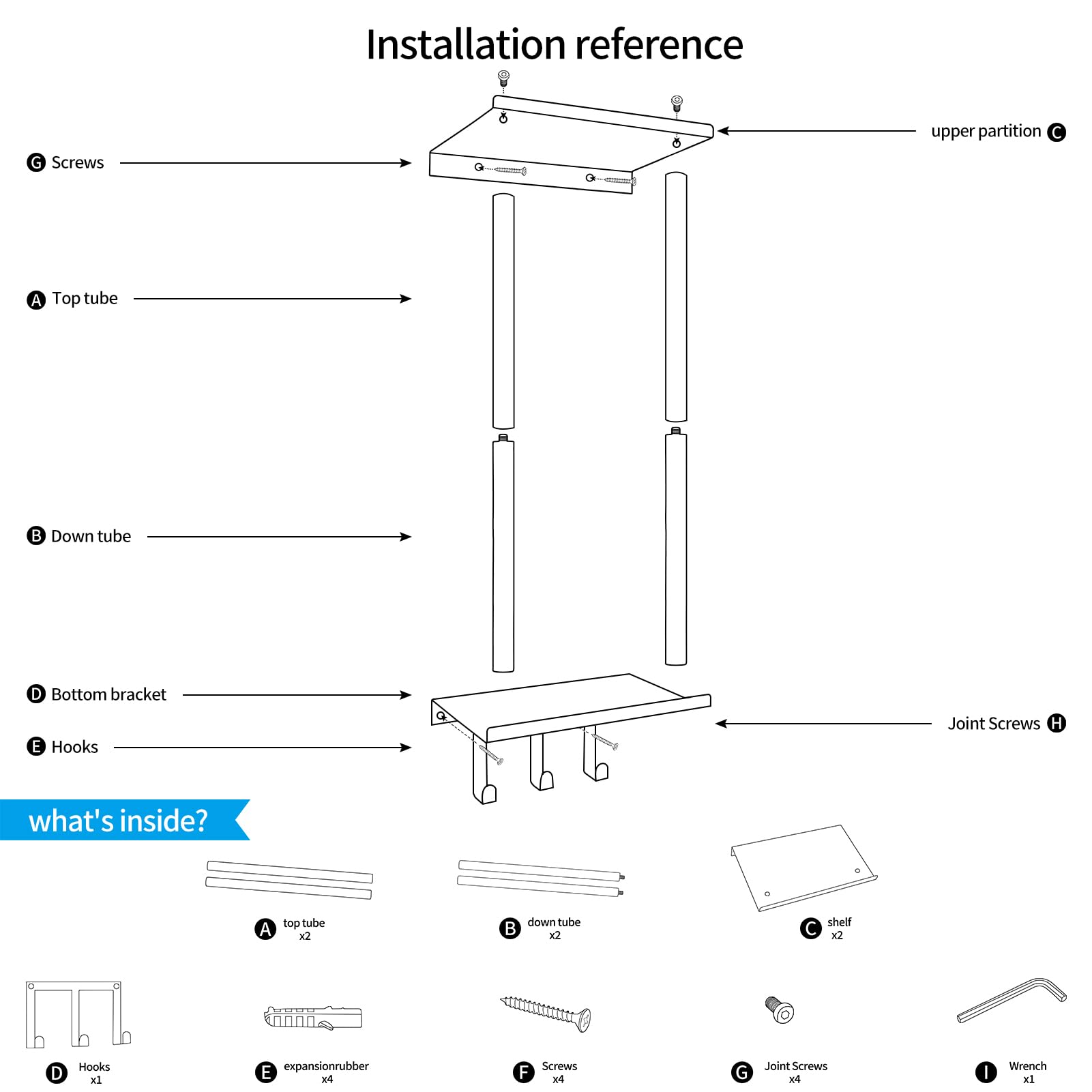 HOTNIU Towel Rack Wall Mounted Bathroom Towel Holder for Rolled Towels, Gold Metal Towel Storage Organizer with Shelf and 3 Removeable Hooks