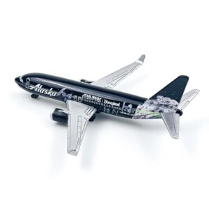 WngAur Alaska Airplane Model, Die-cast Metal Model Planes with Plastic Parts, Suitable for Collection and Gifts, N538AS