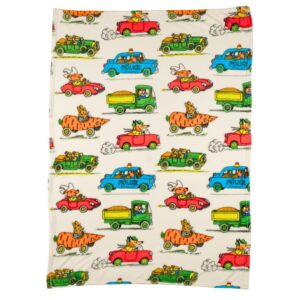 franco richard scarry kids bedding super soft cozy throw, 46 in x 60 in, (officially licensed product)