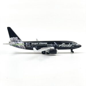 WngAur Alaska Airplane Model, Die-cast Metal Model Planes with Plastic Parts, Suitable for Collection and Gifts, N538AS