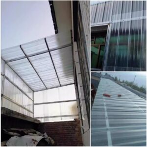 AIROTRON 1mm Clear Roof Sheet,Corrugated Roofing Sheets,1/3/5/8/10/12/15 Pcs Fiberglass Daylighting Panels,Dustproof Daylighting Panels,Waterproof Roofing Tiles,Easy to Bend and Cut (35x24in,1 Pcs)