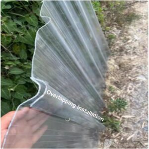 AIROTRON 1mm Clear Roof Sheet,Corrugated Roofing Sheets,1/3/5/8/10/12/15 Pcs Fiberglass Daylighting Panels,Dustproof Daylighting Panels,Waterproof Roofing Tiles,Easy to Bend and Cut (35x24in,1 Pcs)