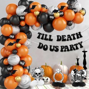 Till Death Do Us Party Bachelorette Party Decorations Bride or Die Party Honeycomb Centerpieces Rip Single Life Bridesmaid Party Decor for Bridesmaid Favor Bride to Be Gift Bridal Shower Supplies