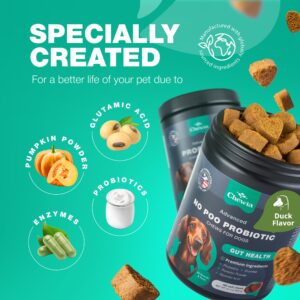 No Poo Chews for Dogs - Coprophagia Deterrent for Dogs - Dog Probiotics for Digestive Health - Forbid for Dogs Stool Eating Deterrent - Digestive, Gut & Immune Health Treats - No Poop Eating for Dogs