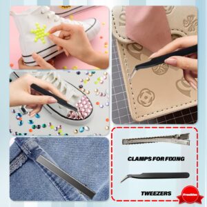 Fabric Glue, Strong Fabric Adhesive Permanent Washable Clear Clothing Glue for All Fabrics, Cotton, Flannel, Denim, Leather, Polyester, Doll Repair,Rhinestones, Patches, Waterproof Fabric Glue (2pcs)