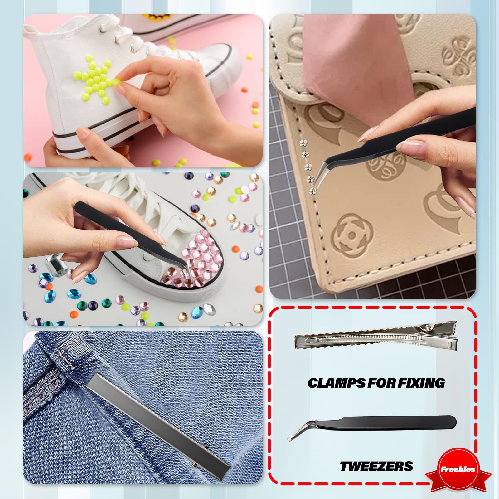 Fabric Glue, Strong Fabric Adhesive Permanent Washable Clear Clothing Glue for All Fabrics, Cotton, Flannel, Denim, Leather, Polyester, Doll Repair,Rhinestones, Patches, Waterproof Fabric Glue (2pcs)