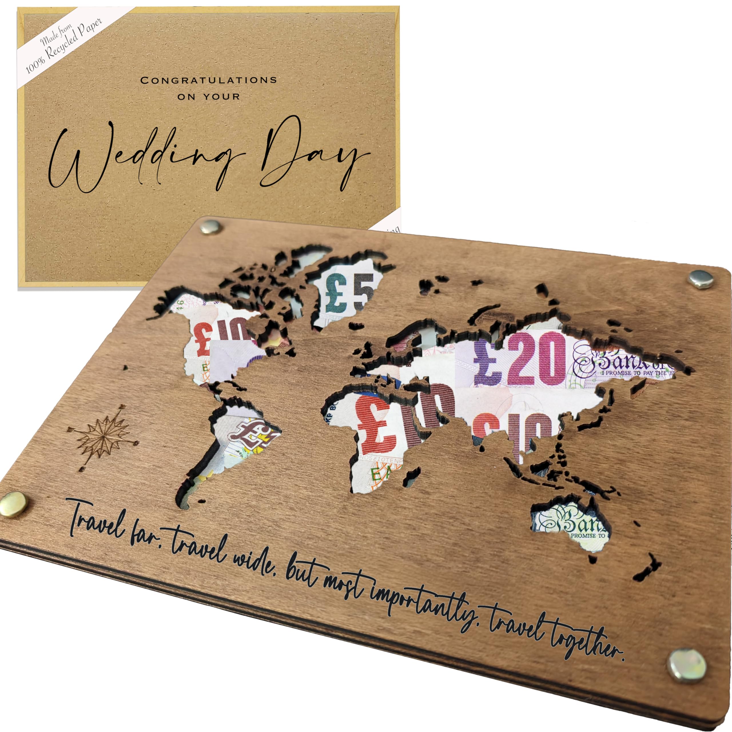 Wedding Gift and Wedding Card Set - Unique way to give Money to the Bride and Groom