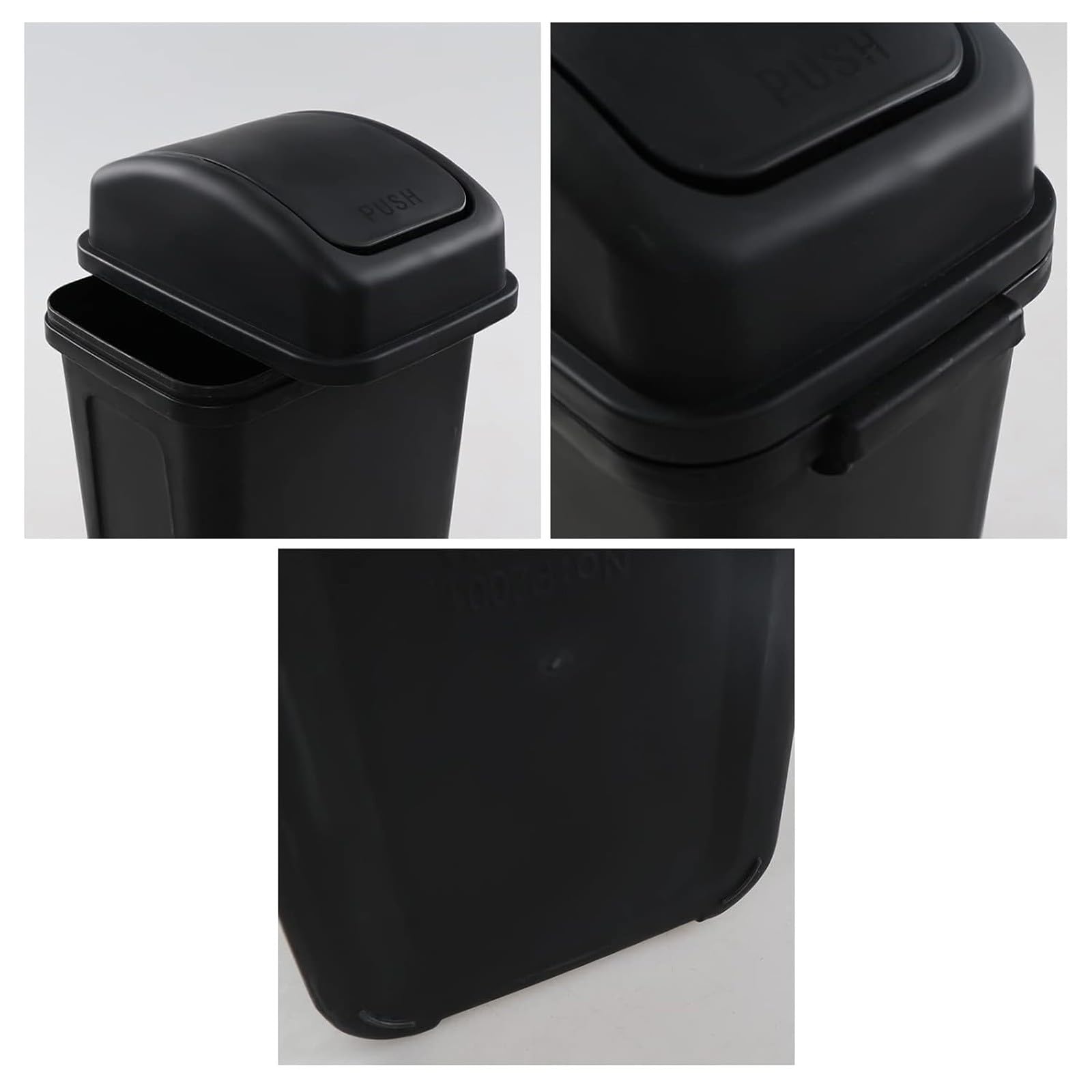 KELINFONG Trash Can with Lid,5.5 Gallons, Plastic Outdoor Garbage Can with Lid, Waste Basket,Trash Bin,Garbage Bin,Slim Trash Can for Bedroom, Kitchen, Bathroom, Living Room, Office, Dorm, Outdoor