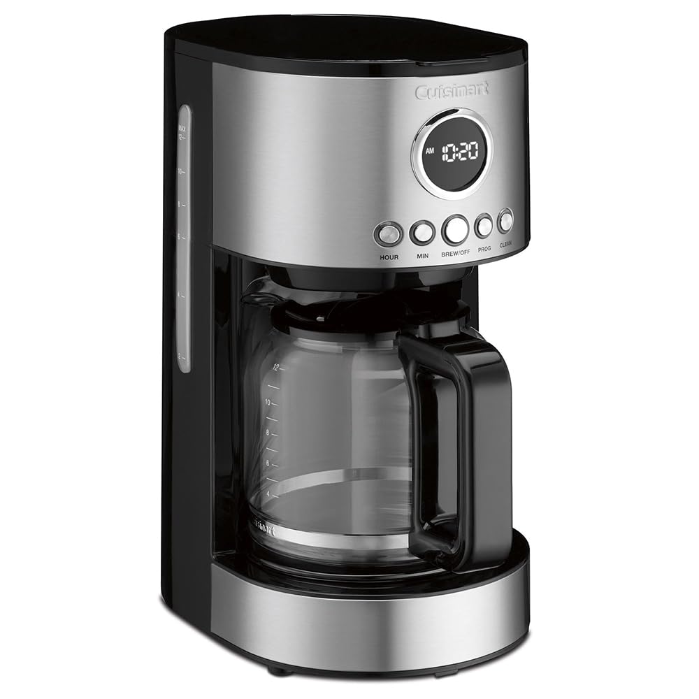 Cuisinart DCC-1220WMFR 12 Cup Stainless Steel Coffee Maker(Renewed)