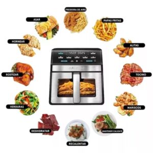 Gourmia GOURMIA Digital Air Fryer, 7.5 Liter with Window and Light, Mod. GAF858