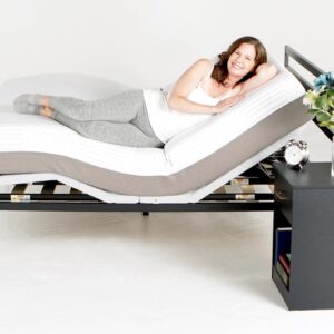 BedJet Adjustable Bed Frame - New Technology - Ultra-Slim 1.75" Thick Zero Clearance Legless Design for Any Bed Including Platform & Storage beds - Zero Gravity, Anti-Snore (Queen Frame Only)