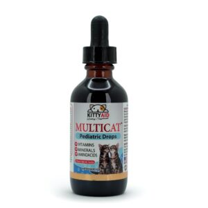 Multivitamin Cats Dietary Suplement by Interfarma | Heart, Digestion, Skin, Coat, & Joint Support Supplement for Cats | with Vitamins, Minerals, Aminoacids, Biotin, & Folic Acid | MULTICAT