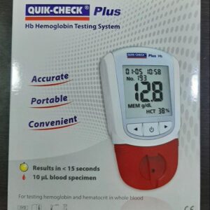 Generic Quick-Check Plus HB Hemoglobin Testing 50 Strips, White