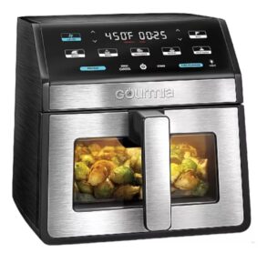 gourmia gourmia digital air fryer, 7.5 liter with window and light, mod. gaf858